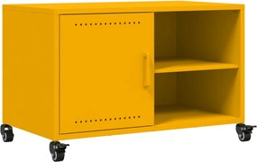 vidaXL Dulap TV, galben muștar, 68x39x43,5 cm, oțel