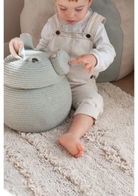 Coș de jucării pentru copii gri deschis din material textil ø 25x30 cm Henry the Hippo – Lorena Canals