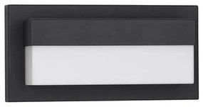 Aplica LED pentru exterior design modern IP65 Leto negru 29cm