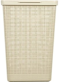 Curver Coș pentru rufe murdare Jute 58 l, bej