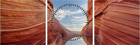 Tablou - Vermilion Cliffs Arizona (cu ceas) (90x30 cm)