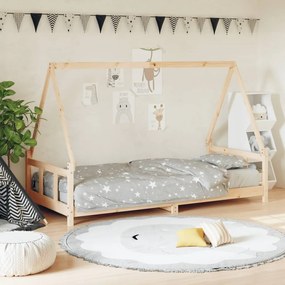 834453 vidaXL Cadru pat pentru copii, 90x200 cm, lemn masiv de pin