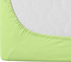 Cearsaf Jersey EXCLUSIVE verde deschis 90 x 200 cm