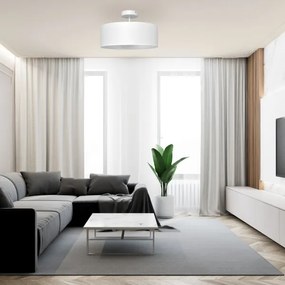 Lustră pe tijă ALBA 3xE27/15W/230V albă