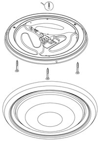 Eglo 96023 - LED Plafoniera CAPASSO LED/18W/230V