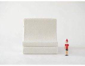 Fotoliu de copii crem cu tapițerie din țesătură bouclé Moon – Wigiwama