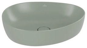 Lavoar pe blat, Villeroy &amp; Boch, Antao, asimetric, 51 cm, verde mat