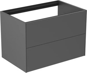 Dulap baza suspendat Ideal Standard Atelier Conca antracit mat 2 sertare 80 cm