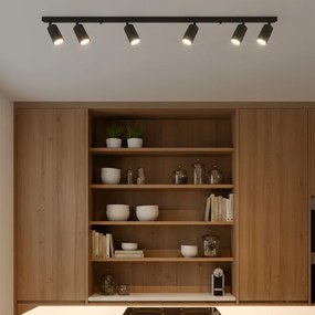 Brilagi - Plafonieră LED RGBW reglabilă SELE MODERN, 6x GU10, 6,5W, 230V, Wi-Fi, negru