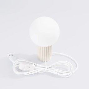 Lampă de masă Sollux SL.1721 HALO 1xG9/8W/230V d. 12 cm crem