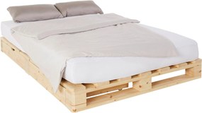 Pat Alasco natur cu sertare 140/200 cm