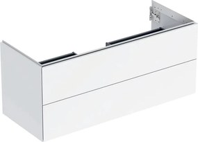 Dulap baza suspendat Geberit One alb mat 120 cm cu 2 sertare