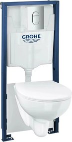 Set vas wc cu capac, clapeta si rezervor incastrat Grohe Bau Ceramic Rapid SL