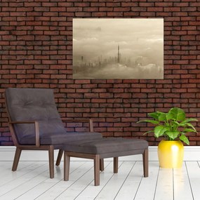 Tablou - Oraș în nori (90x60 cm)