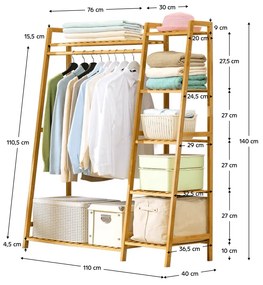 Organizator dulap, natural, VINET