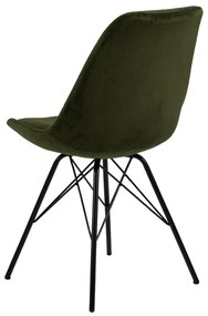 Scaun de sufragerie verde închis Eris - Actona