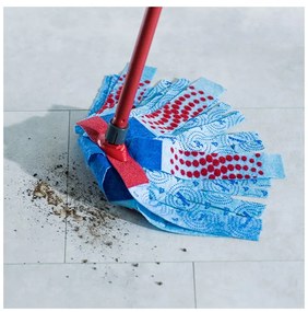 Set de curățat podele Vileda Super Mocio, 3 bucăți, 10 l, mecanism de scurgere, roșu