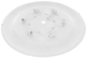 Plafonieră CLARE 6xE27/24W/230V d. 80 cm negru Brilagi