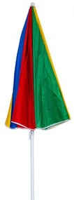Umbrela de plaja Muhler U5037 651449, 180x180 cm, Fara suport, Brat rabatabil, 8 spițe, Multicolor