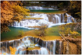 Tablou - Cascada Huay Mae Khamin, Thailanda (90x60 cm)