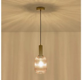 Lustră pe cablu 1xE27/15W/230V maro pr. 13 cm