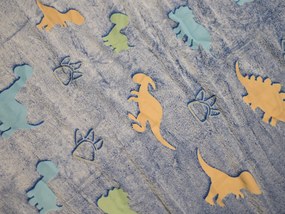 Lenjerie de pat fosforescenta din microplus albastru LIZARDS Dimensiune lenjerie de pat: 70 x 90 cm | 140 x 200 cm