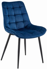 Scaun Bucatarie/Dining Joy Albastru Catifea