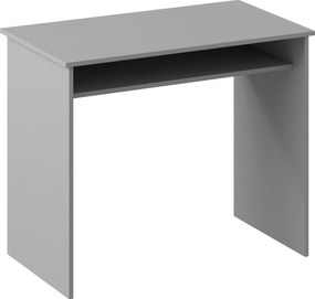 HOMCOM Birou pentru calculator simplu compact cu 1 etajeră, PAL, dim. 90l x 50P x 74H cm, gri | Aosom Romania