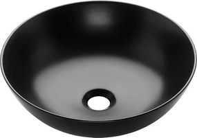 Lavoar pe blat Invena Dokos 40 cm negru mat