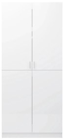 Sifonier, alb extralucios, 80x52x180 cm, PAL Alb foarte lucios, 1