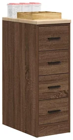 vidaXL Dulap depozitare garaj stejar maro 30x51x85 cm