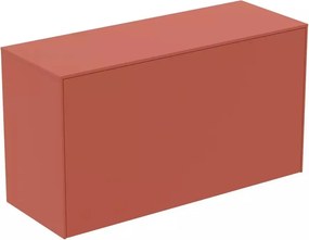 Dulap baza suspendat Ideal Standard Atelier Conca 1 sertar cu blat 100 cm rosu - oranj mat