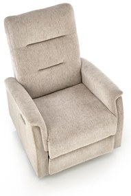 Fotoliu recliner Jamal stofa bej H105 cm