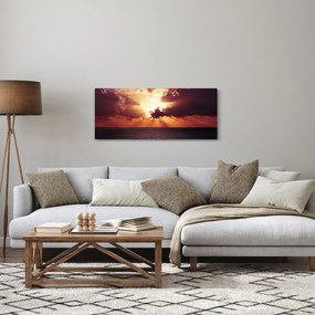 Tablou cu soarele după nori (120x50 cm)