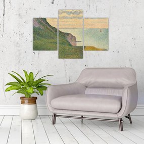 Tablou - Georges Seurat, Seascape at Port-en-Bessin, Normandy, reproducere (90x60 cm)