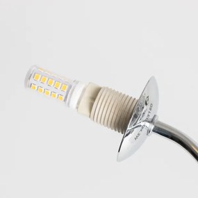 Brilagi - Lustră LED aplicată MISTEL 15xG9/3W/230V crom negru/fumuriu