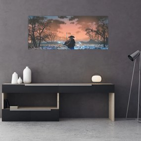Tablou - Ilustrație a unui războinic (120x50 cm)