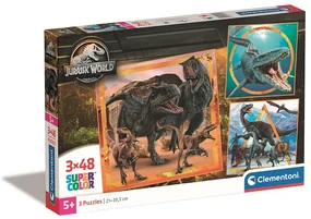 Jurassic World Allosaurus Puzzle Clementoni de 3x48 piese