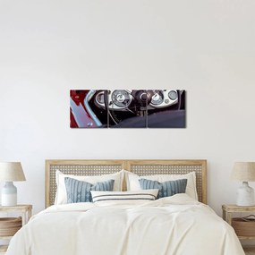 Tablou - Automobil (cu ceas) (90x30 cm)