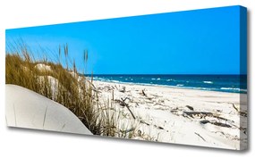 Tablou pe panza canvas Plaja Peisaj Verde Alb