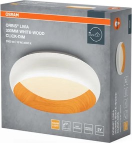 Osram - Plafonieră LED reglabilă ORBIS LIVIA LED/16W/230V, Ø 30 cm, alb/maro