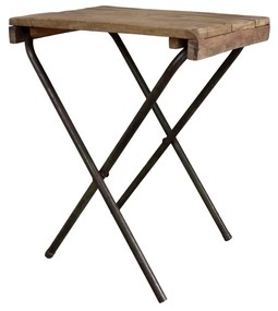 Masuta plianta, din lemn reciclat, aspect rustic, Grimaud - Mara