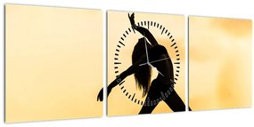 Tablou cu dansatoare (cu ceas) (90x30 cm)