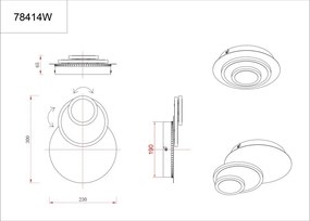 Aplica de perete LED modern ODONELL