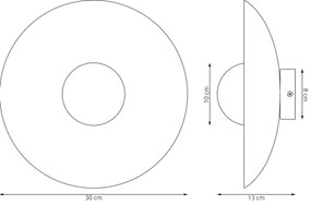 Aplica de perete INSPO 1xG9/8W/230V, neagră