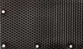 Paravan de balcon din Polyrattan 0,9x5m 1300g/m2 maro închis
