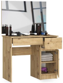 Masă de toaletă Parijat (Stejar artisan) (cu oglindă) (D). 1070924