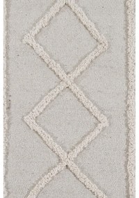 Covor alb lavabil/țesut manual din bumbac 120x160 cm Tribu Natural – Lorena Canals