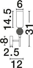 Aplica de perete stil minimalist FILOMENA