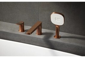 KFA Armatura 4525-210-34 - Baterie de cadă cu 3 orificii MALAGA aur roz